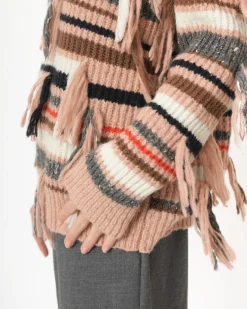 La Piscine Paris Pull en laine à frange Maison Flâneur*Femme Pulls & Cardigans