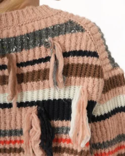 La Piscine Paris Pull en laine à frange Maison Flâneur*Femme Pulls & Cardigans