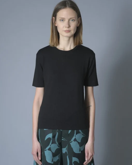 La Piscine Paris Pull en laine à manches courtes Angela Reali*Femme Pulls & Cardigans|T-Shirts