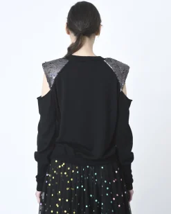 La Piscine Paris Pull en laine à sequins Nude*Femme Pulls & Cardigans
