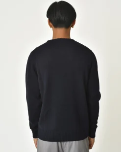 La Piscine Paris Pull en laine bicolore à rayures Vneck*Homme Pulls & Gilets