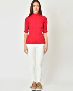 La Piscine Paris Pull en laine côtelé Malloni*Femme Pulls & Cardigans
