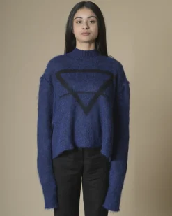 La Piscine Paris Pull en laine et alpaga à imprimé Isabel Benenato*Femme Pulls & Cardigans