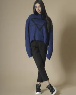 La Piscine Paris Pull en laine et alpaga à imprimé Isabel Benenato*Femme Pulls & Cardigans