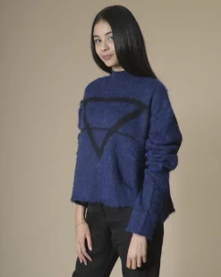 La Piscine Paris Pull en laine et alpaga à imprimé Isabel Benenato*Femme Pulls & Cardigans