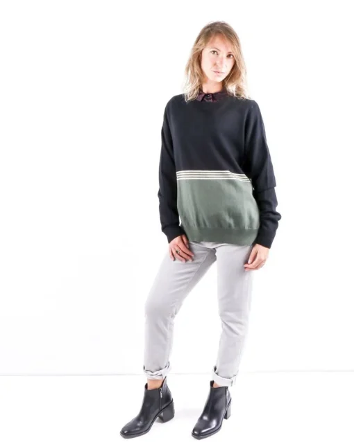 La Piscine Paris Pull en laine et cachemire tricolore Jijil*Femme Pulls & Cardigans