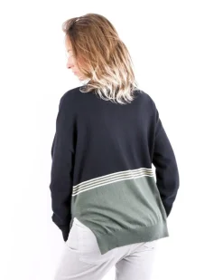 La Piscine Paris Pull en laine et cachemire tricolore Jijil*Femme Pulls & Cardigans