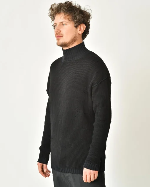 La Piscine Paris Pull en laine et coton à rayures et effet usé Ixos*Homme Pulls & Gilets