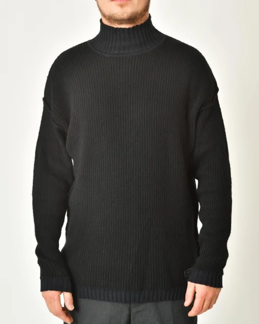 La Piscine Paris Pull en laine et coton à rayures et effet usé Ixos*Homme Pulls & Gilets