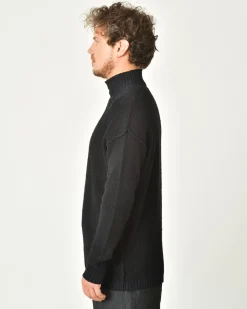 La Piscine Paris Pull en laine et coton à rayures et effet usé Ixos*Homme Pulls & Gilets