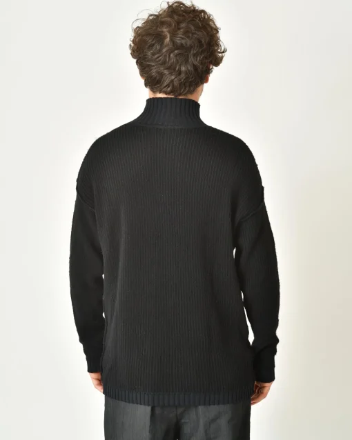 La Piscine Paris Pull en laine et coton à rayures et effet usé Ixos*Homme Pulls & Gilets