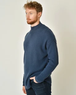 La Piscine Paris Pull en laine et coton à rayures et effet usé Ixos*Homme Pulls & Gilets