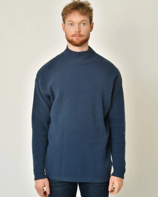 La Piscine Paris Pull en laine et coton à rayures et effet usé Ixos*Homme Pulls & Gilets