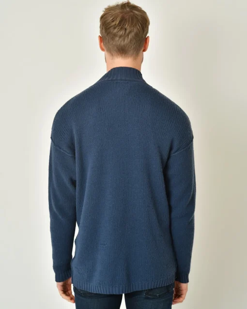 La Piscine Paris Pull en laine et coton à rayures et effet usé Ixos*Homme Pulls & Gilets