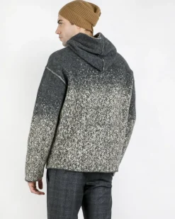 La Piscine Paris Pull en laine et beige à capuche Isabel Benenato*Homme Pulls & Gilets