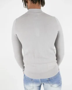 La Piscine Paris Pull en laine motif chevron à col zippé Hosio*Homme Pulls & Gilets