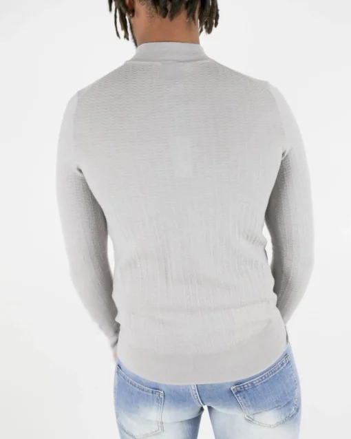 La Piscine Paris Pull en laine motif chevron à col zippé Hosio*Homme Pulls & Gilets