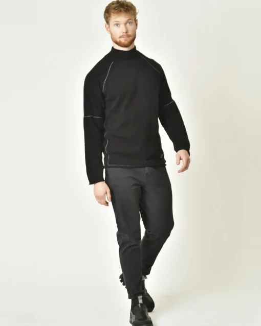 La Piscine Paris Pull en laine mélangée à col montant Ixos*Homme Pulls & Gilets