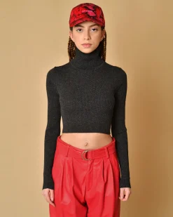 La Piscine Paris Pull en laine mélangée à col montant Parosh*Femme Pulls & Cardigans