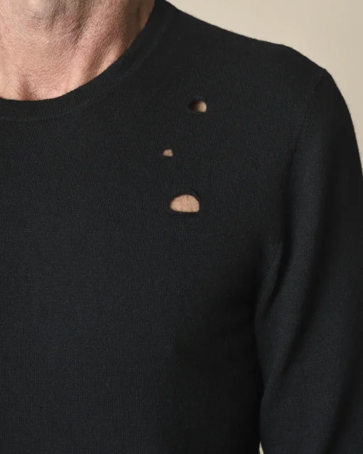 La Piscine Paris Pull en laine mélangée à découpes Manostorti*Homme Pulls & Gilets