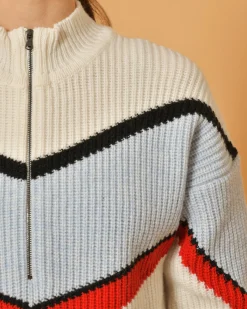 La Piscine Paris Pull en laine mélangée à fermeture à glissière Chloé Stora*Femme Pulls & Cardigans