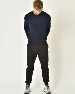 La Piscine Paris Pull en laine mélangée à motif zigzag Vneck*Homme Pulls & Gilets