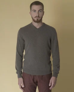 La Piscine Paris Pull en laine mélangée en col V Casheart*Homme Pulls & Gilets