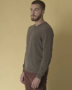 La Piscine Paris Pull en laine mélangée en col V Casheart*Homme Pulls & Gilets