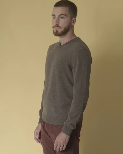 La Piscine Paris Pull en laine mélangée en col V Casheart*Homme Pulls & Gilets