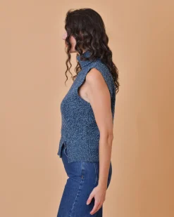 La Piscine Paris Pull en laine mélangée sans manches Chloé Stora*Femme Pulls & Cardigans