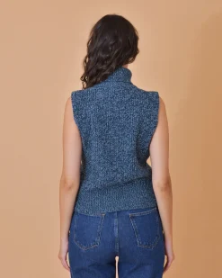 La Piscine Paris Pull en laine mélangée sans manches Chloé Stora*Femme Pulls & Cardigans