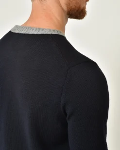 La Piscine Paris Pull en laine mérinos V Neck*Homme Pulls & Gilets