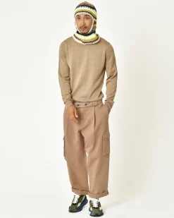La Piscine Paris Pull en laine vierge mélangée Vneck*Homme Pulls & Gilets