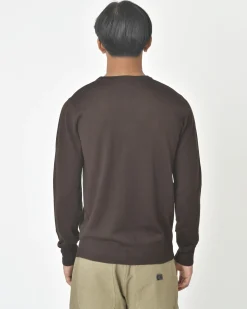 La Piscine Paris Pull en laine vierge mélangée Vneck*Homme Pulls & Gilets