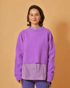 La Piscine Paris Pull en laine raccourci People Of Shibuya*Femme Pulls & Cardigans