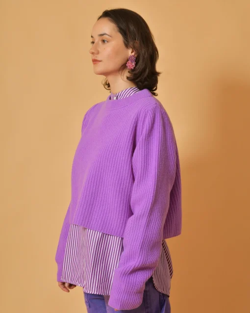 La Piscine Paris Pull en laine raccourci People Of Shibuya*Femme Pulls & Cardigans