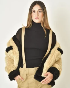 La Piscine Paris Pull en maille à manches boutonnées Edward Achour*Femme Pulls & Cardigans