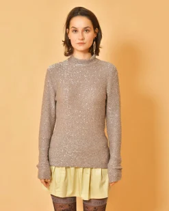 La Piscine Paris Pull en maille à paillettes Fabiana Filippi*Femme Pulls & Cardigans