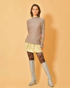 La Piscine Paris Pull en maille à paillettes Fabiana Filippi*Femme Pulls & Cardigans