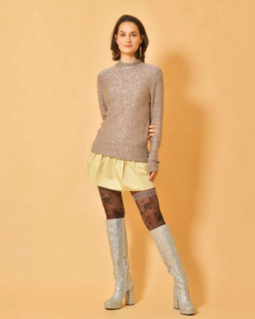 La Piscine Paris Pull en maille à paillettes Fabiana Filippi*Femme Pulls & Cardigans