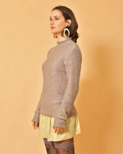 La Piscine Paris Pull en maille à paillettes Fabiana Filippi*Femme Pulls & Cardigans