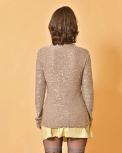 La Piscine Paris Pull en maille à paillettes Fabiana Filippi*Femme Pulls & Cardigans