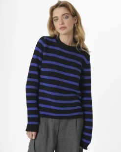 La Piscine Paris Pull en maille à rayures L'Edition*Femme Pulls & Cardigans