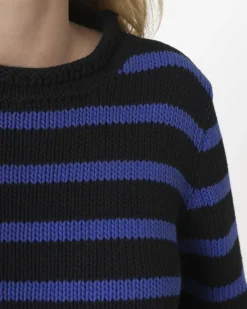 La Piscine Paris Pull en maille à rayures L'Edition*Femme Pulls & Cardigans