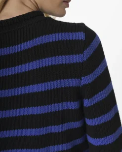 La Piscine Paris Pull en maille à rayures L'Edition*Femme Pulls & Cardigans