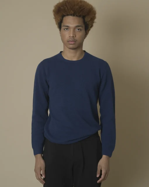 La Piscine Paris Pull en maille e en coton à trame Daniele Fiesoli*Homme Pulls & Gilets
