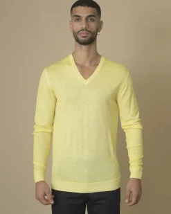 La Piscine Paris Pull en maille col v Daniele Fiesoli*Homme Pulls & Gilets