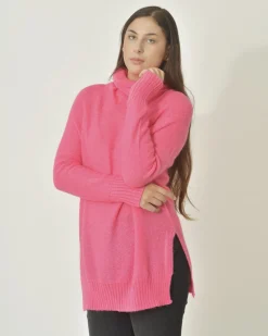 La Piscine Paris Pull en mohair mélangé à col roulé Emma White*Femme Pulls & Cardigans