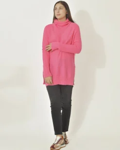 La Piscine Paris Pull en mohair mélangé à col roulé Emma White*Femme Pulls & Cardigans