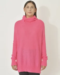 La Piscine Paris Pull en mohair mélangé à col roulé Emma White*Femme Pulls & Cardigans